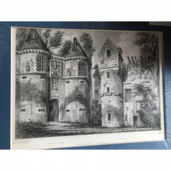 Tolquhon Castle - Stahlstich, 1850