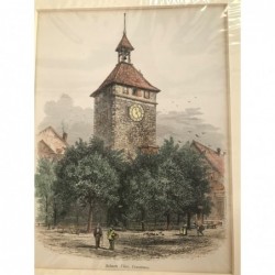 Konstanz, Schnetztor - Holzstich, 1878