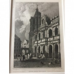 Köln: Rathaus - Stahlstich, 1832