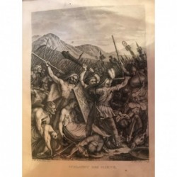 Schlacht des Marius - Kupferstich, 1825