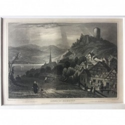 Keimburg (Hoheneck): Ansicht - Stahlstich, 1832