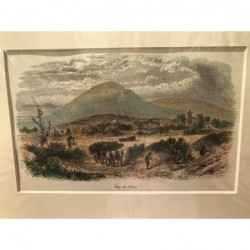 Puy de Dóme: Ansicht - Holzstich, 1878