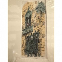 Salamanca: Haus der Muscheln - Holzstich, 1878