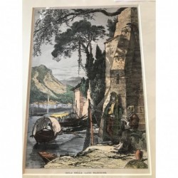 Isola Bella: Ansicht - Holzstich, 1878