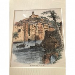 Rom: Ansicht Capitolhügel - Holzstich, 1878