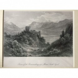 Brunnenburg: Ansicht - Stahlstich, 1878