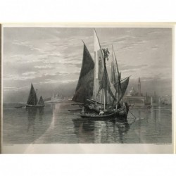 Venedig: Ansicht - Stahlstich, 1878