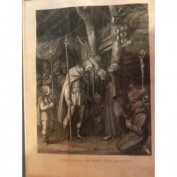 Der heil. Severin und Odoaker - Kupferstich, 1825