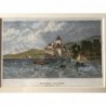 Schloß Chillonn: Ansicht - Stahlstich, 1850