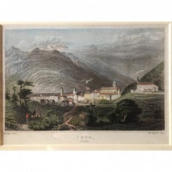 Chur: Gesamtansicht - Stahlstich, 1850