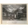 Interlaken: Ansicht - Stahlstich, 1850