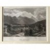 Mont Blanc: Ansicht - Stahlstich, 1850