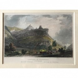 Kloster Pfeffers: Ansicht - Stahlstich, 1850