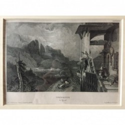 Innsbruck: Gesamtansicht - Stahlstich, 1850