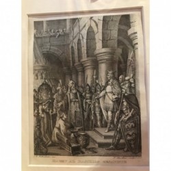 Harun al Raschids Gesandte - Kupferstich, 1825