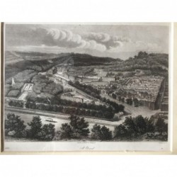 St. Cloud: Gesamtansicht - Stahlstich, 1850