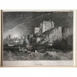 Dieppe: Teilansicht - Stahlstich, 1850