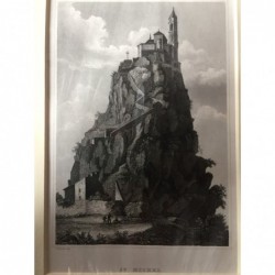St. Michel: Gesamtansicht - Stahlstich, 1850