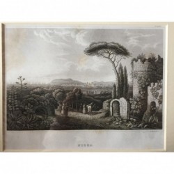 Nizza: Ansicht - Stahlstich, 1850