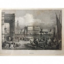Venedig, Gesamtansicht (Venice) - Stahlstich, 1831