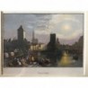 Straßburg: Teilansicht - Stahlstich, 1850
