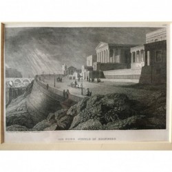 Edinburgh: Ansicht der hohen Schule - Stahlstich, 1850