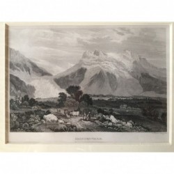 Grindelwald: Ansicht - Stahlstich, 1834