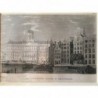 Amsterdam: Ansicht des königl. Schlosses - Stahlstich, 1850