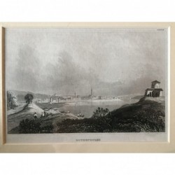 Göteborg: Ansicht - Stahlstich, 1850