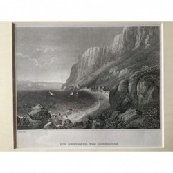 Gibraltar: Ansicht - Stahlstich, 1850