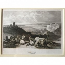 Segovia: Ansicht - Stahlstich, 1850