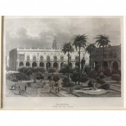 Havanna: Ansicht Plaza de las Armas - Stahlstich, 1850