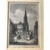 Aschaffenburg: Ansicht Stiftskirche - Stahlstich, 1850