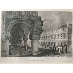 Venedig, Gesamtansicht: The Plazzetta, Venice - Stahlstich, 1831