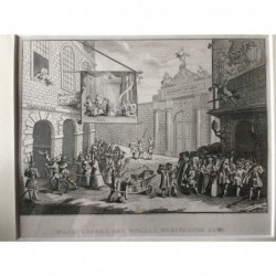 Hogarth: Masquerades and operas, Burlington gate - Stahlstich, 1833