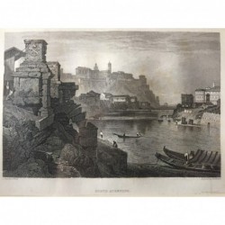 Rom, Gesamtansicht: Monte Aventino - Stahlstich, 1831