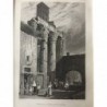 Rom, Gesamtansicht: Temple of Mars Ultor, Rome - Stahlstich, 1831