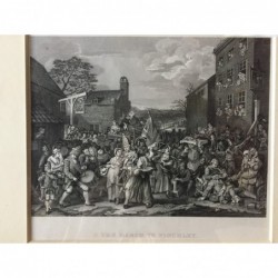 Hogarth: The march to Finchley - Stahlstich, 1833