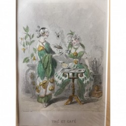 Tee & Kaffee - Stahlstich, 1850