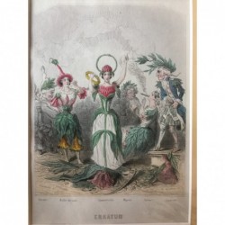 Erratum: Olive, Strohblume, Myrte, Tabak & Lorbeer - Stahlstich, 1850