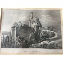 Die Altenburg: Ansicht - Stahlstich, 1850