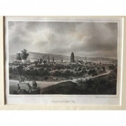 Frankfurt: Ansicht - Stahlstich, 1850
