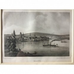 Mainz: Ansicht - Stahlstich, 1850