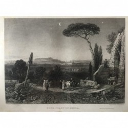Nizza, Gesamtansicht: Nice, Coast of Genoa - Stahlstich, 1833