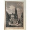 Aschaffenburg: Der Dom zu - Stahlstich, 1850