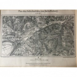 Aschaffenburg: Karte - Heliographie, 1870