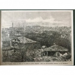 Sofia: Teilansicht - Holzstich, 1878