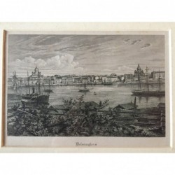 Helsingfors (Helsinki): Ansicht - Stahlstich, 1850