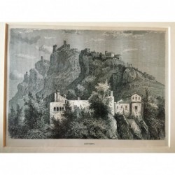 San Marino: Ansicht - Holzstich, 1880