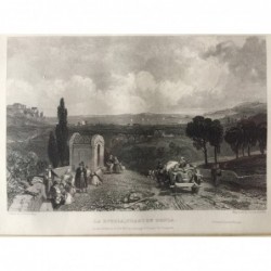 La Spezia, Gesamtansicht: La Spezia, Coast of Genoa - Stahlstich, 1833